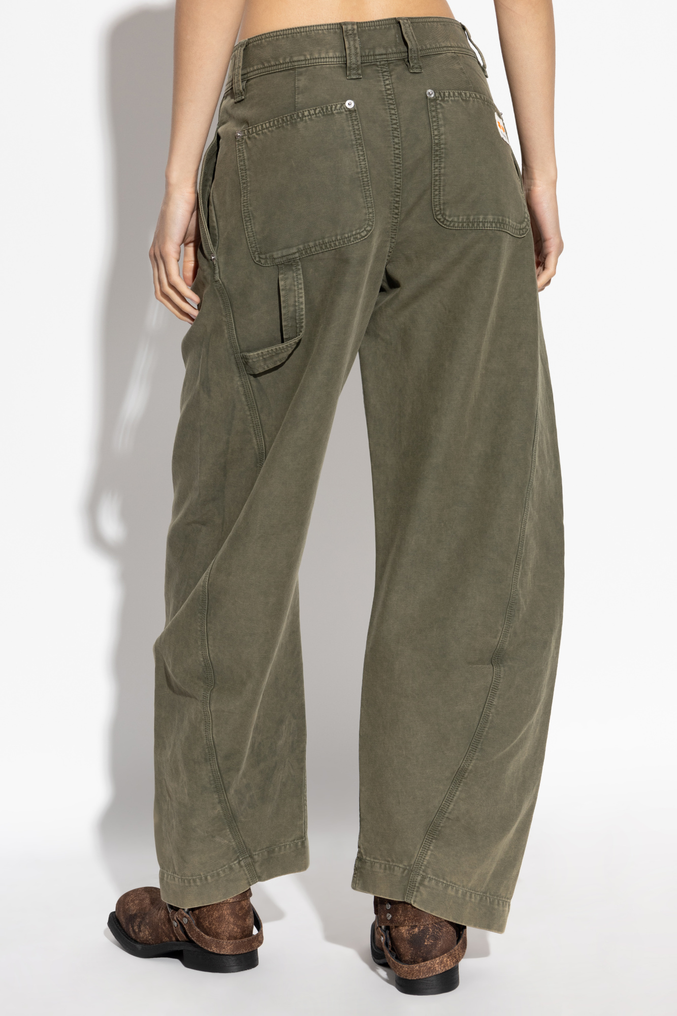 パンツ JW ANDERSON zip detailed utility pants L Convertible Utility Trousers in Black – SVRN